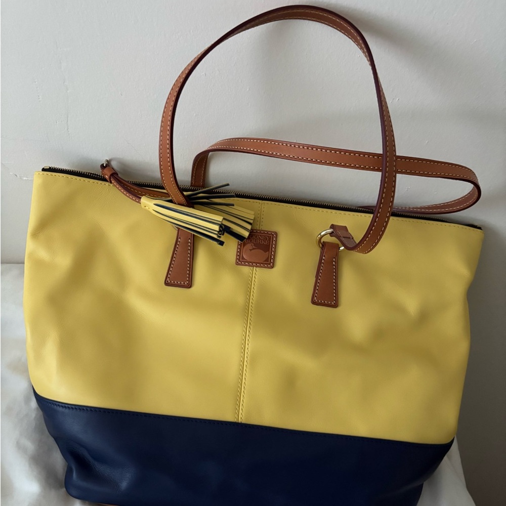 Dooney & Bourke yellow tassel bag